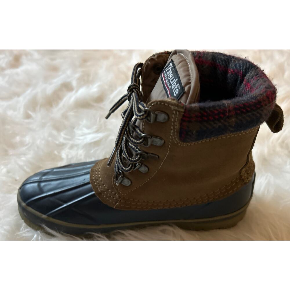 Itasca Size 6 Women’s Winter Duck Boots Thinsulate Steel Shank Plaid Trim - Picture 3 of 11